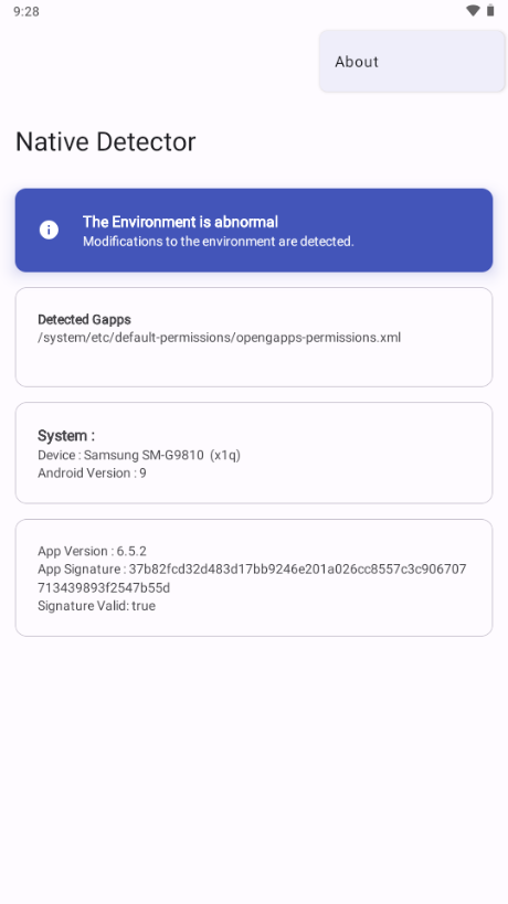 Native Detector