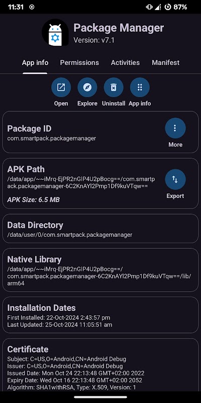 Package Manager截图2