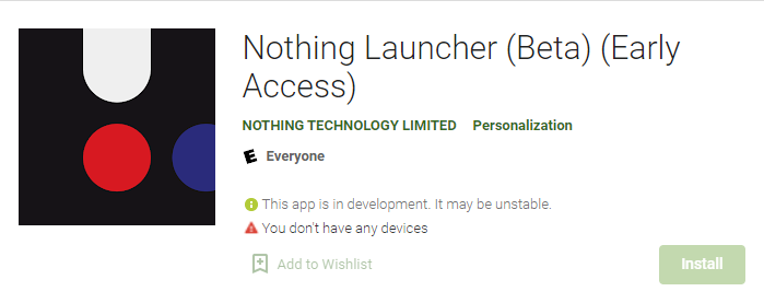 Nothing Launcher