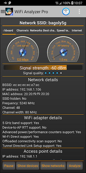 WiFi Analyzer Pro截图3